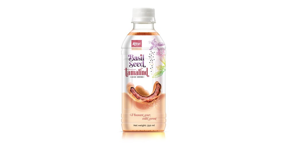 Rita Brand Tamarind Juice With Basil Seed 350ml Pet Botte